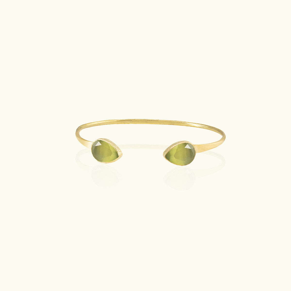 Inner Teardrop Stone Gold Flex Cuff