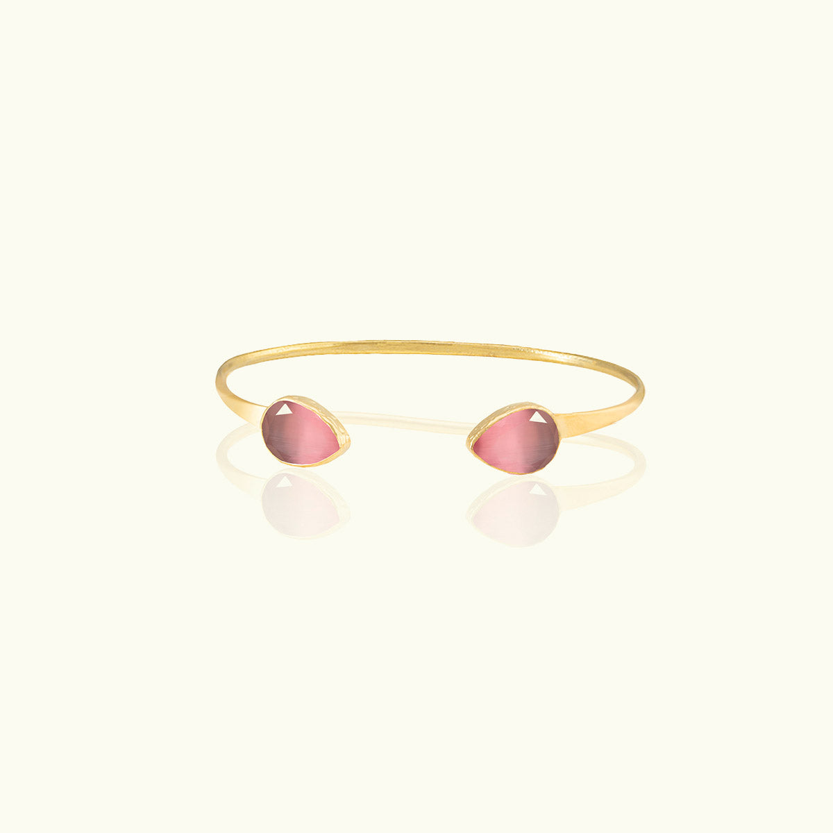 Inner Teardrop Stone Gold Flex Cuff