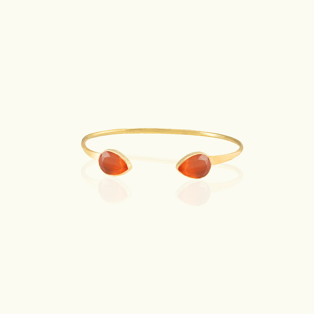 Inner Teardrop Stone Gold Flex Cuff