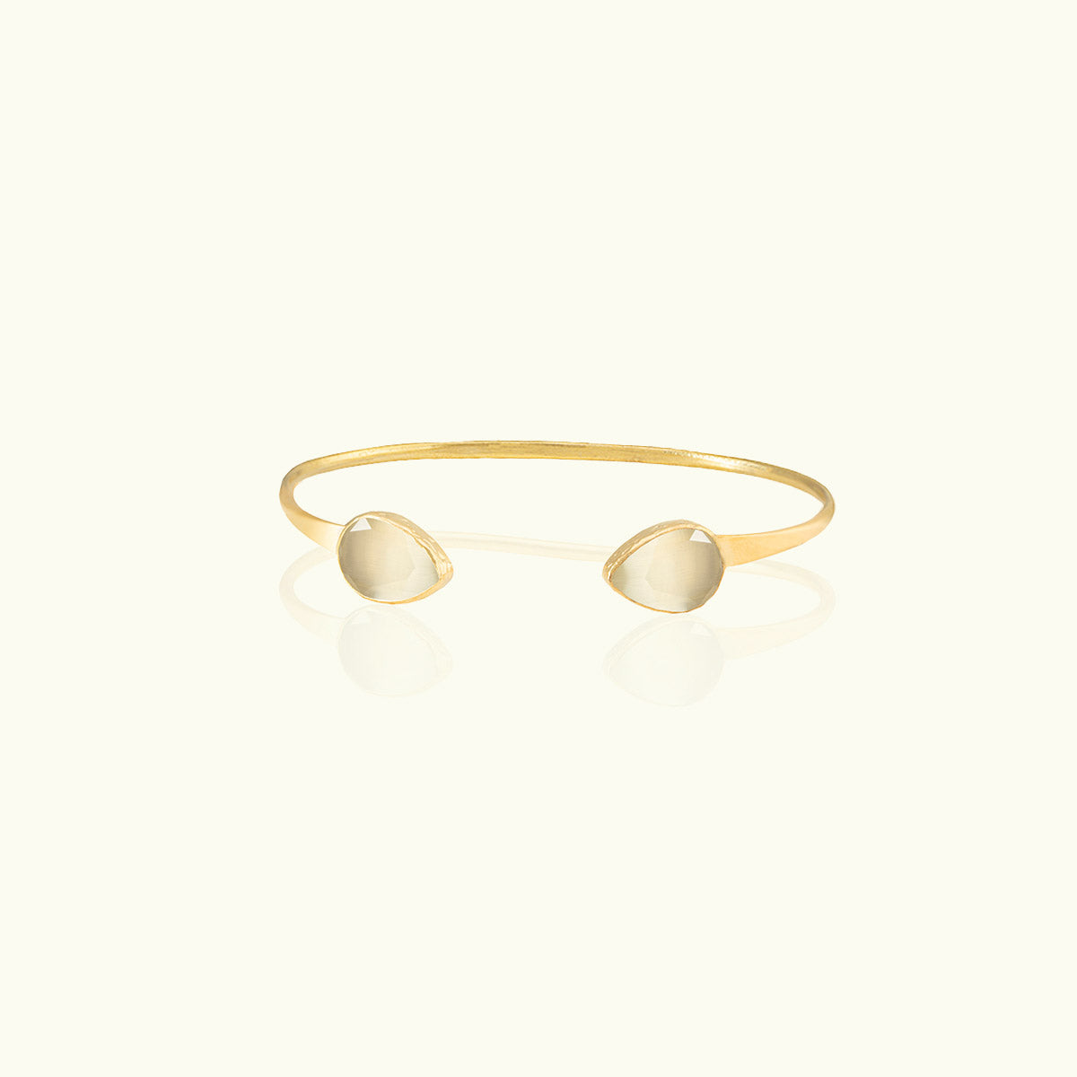 Inner Teardrop Stone Gold Flex Cuff