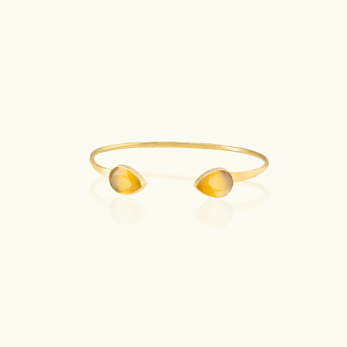 Inner Teardrop Stone Gold Flex Cuff