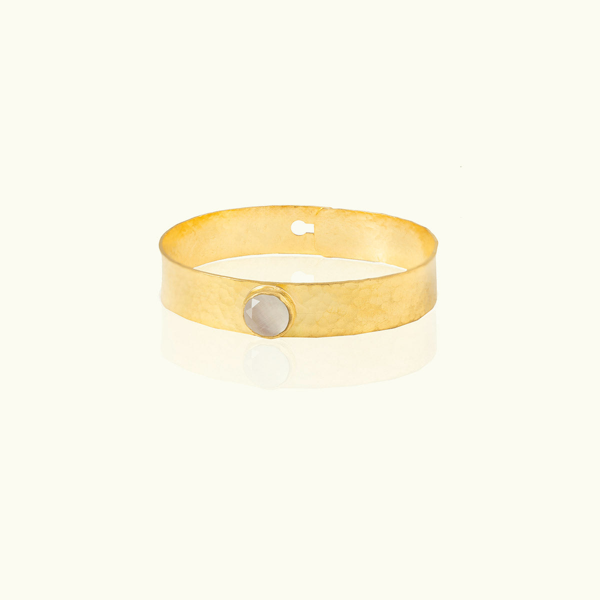 Thick Stone Gold Bracelet