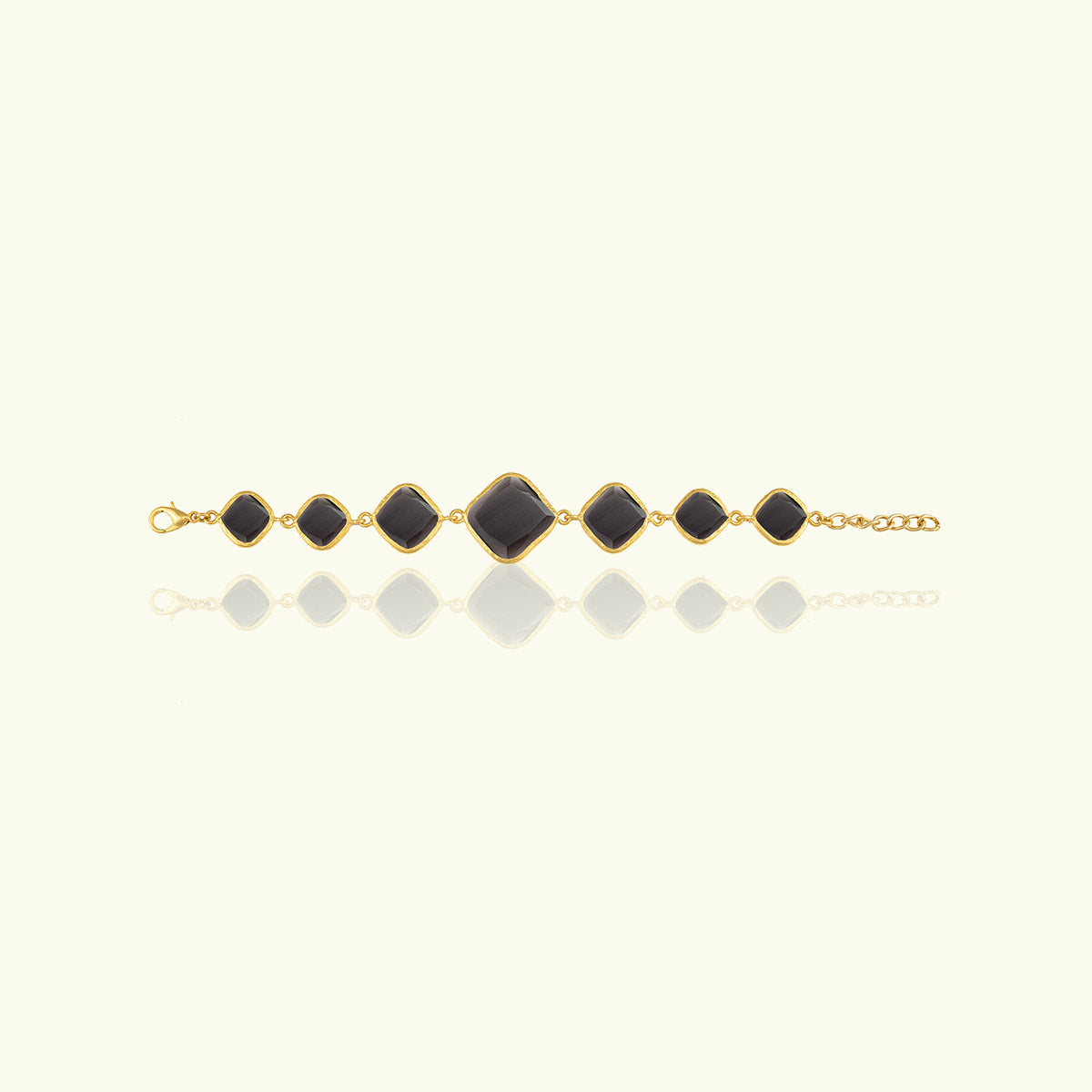 Square Chain Gold Bracelet