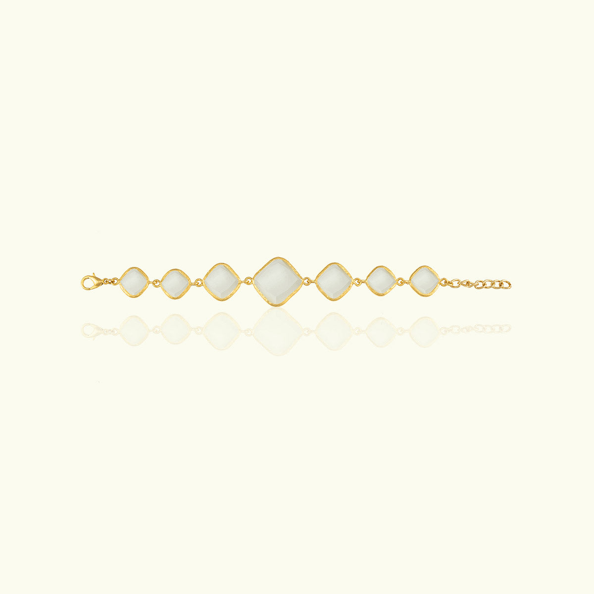 Square Chain Gold Bracelet