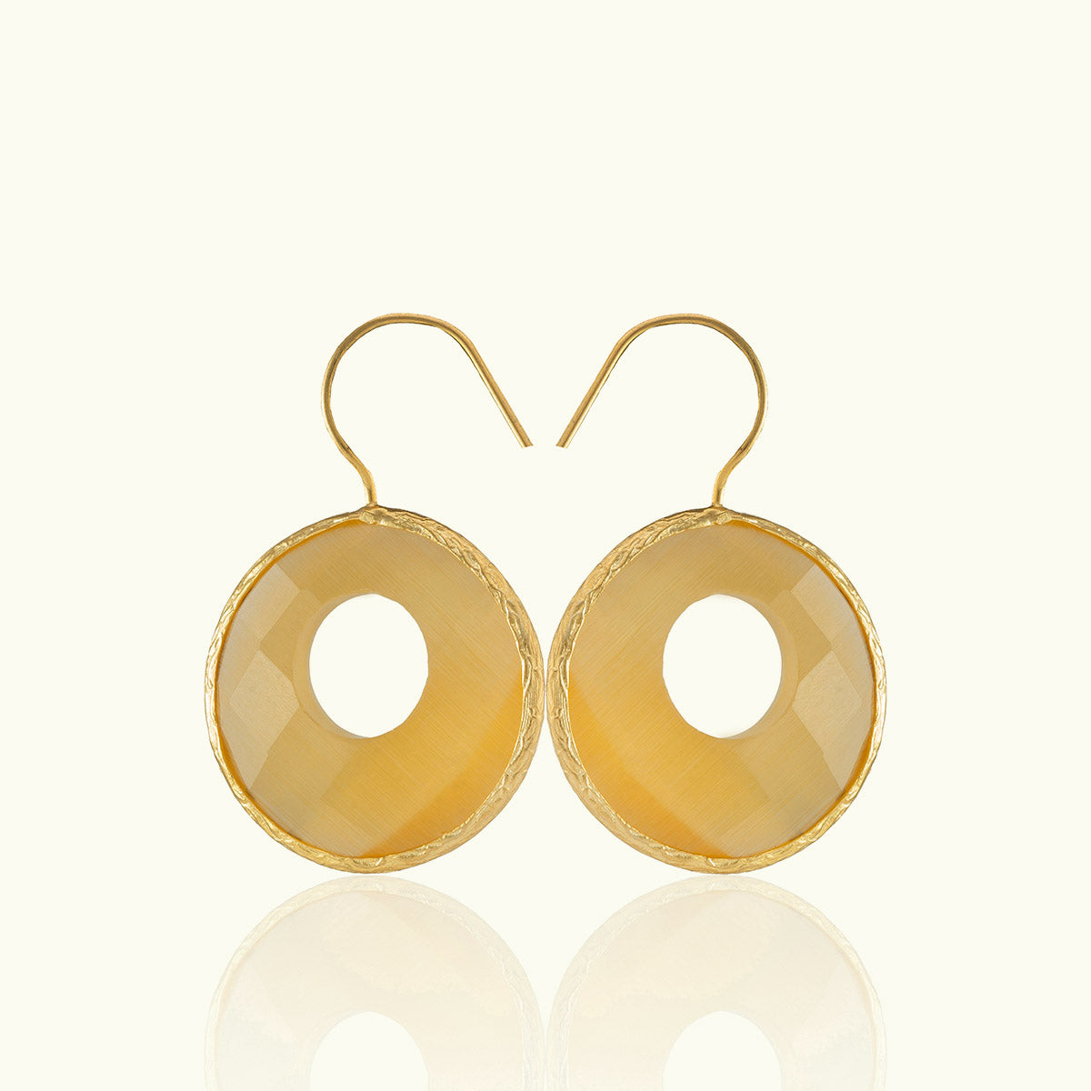 Single Bushwick Eyes Gold Earrings