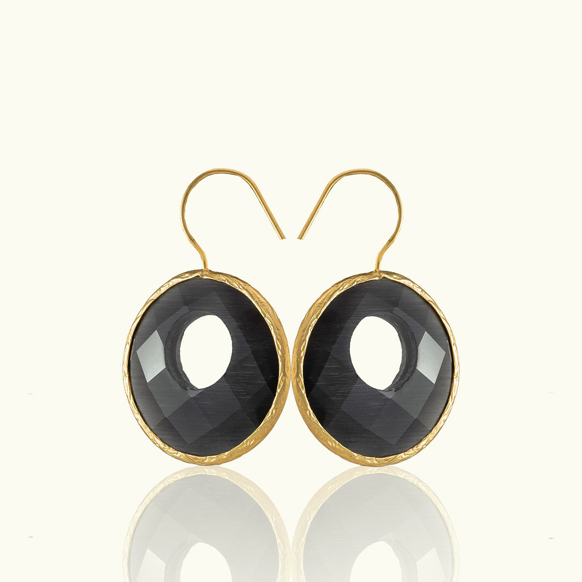 Single Bushwick Eyes Gold Earrings