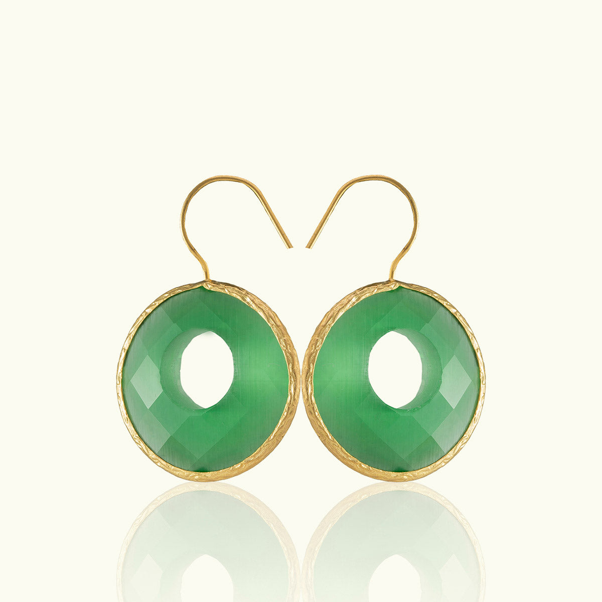 Single Bushwick Eyes Gold Earrings