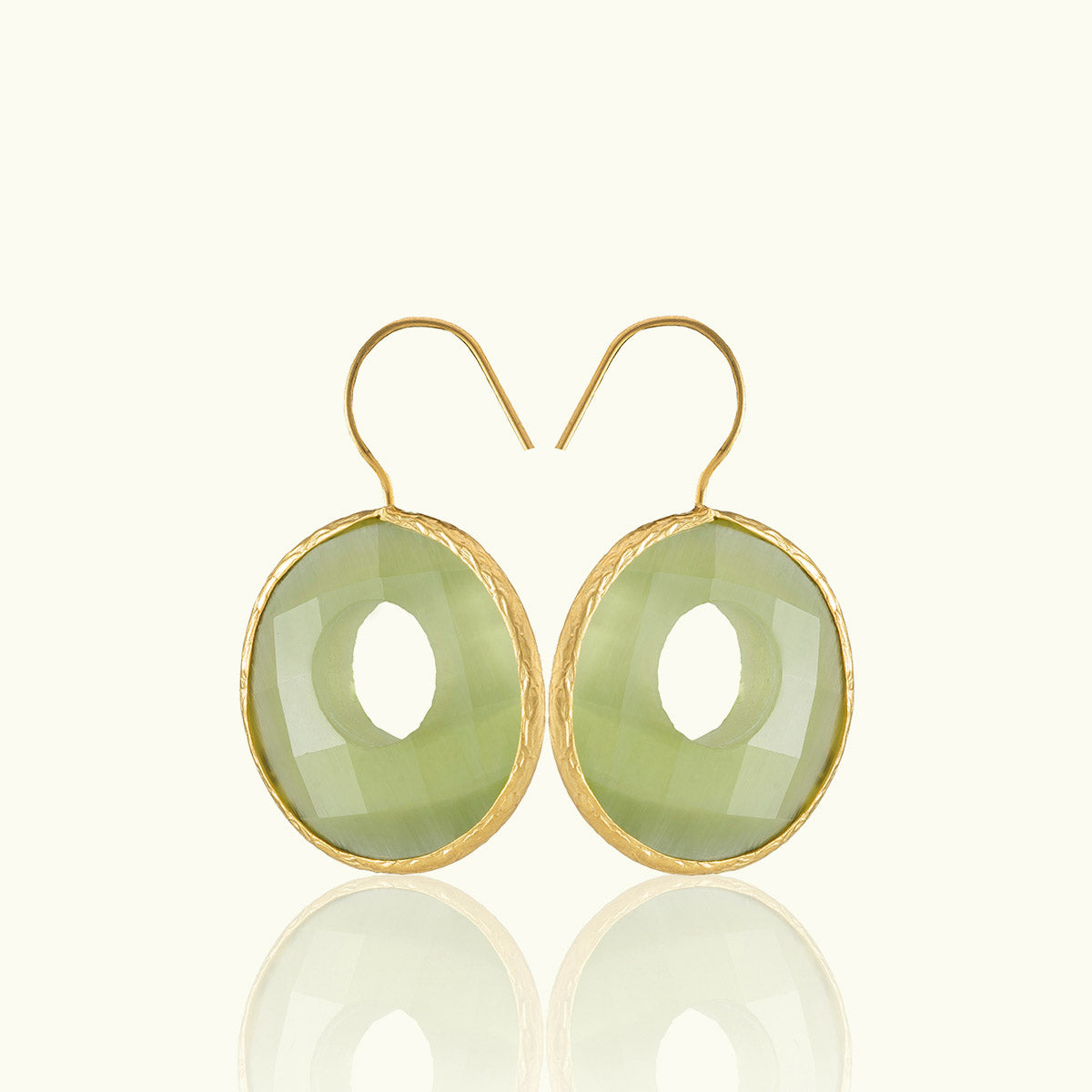 Single Bushwick Eyes Gold Earrings