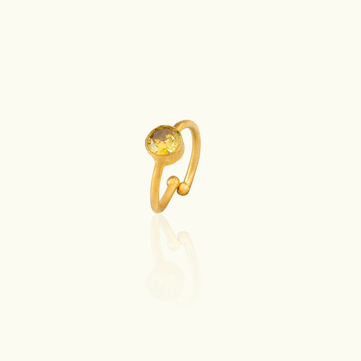 Single Circle Gold Ring